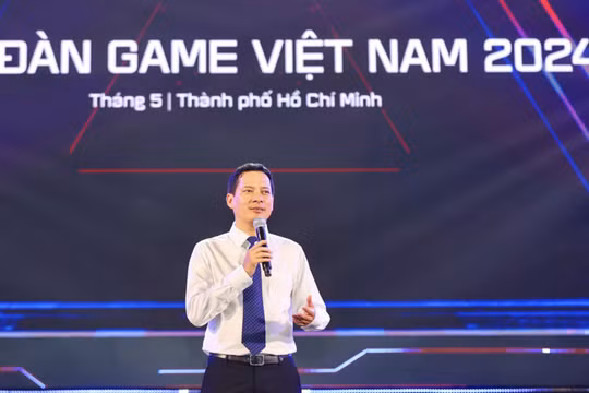 Ông Lê Quang Tự Do tại Ngày hội Game Việt Nam 2024. 