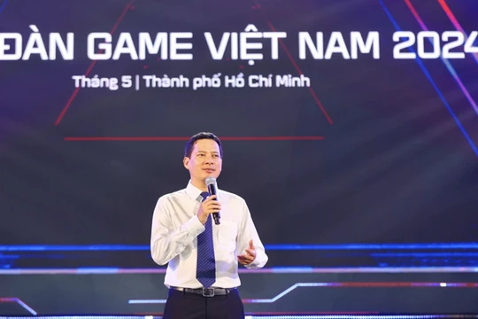 Ông Lê Quang Tự Do tại Ngày hội Game Việt Nam 2024. 