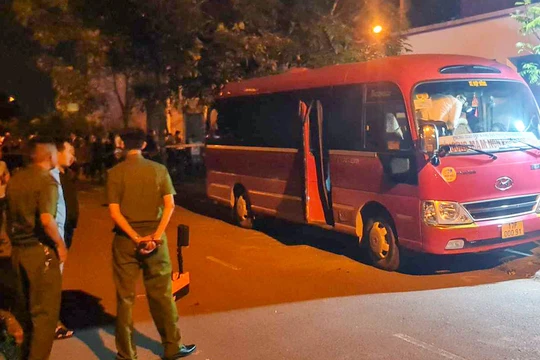 Chiếc xe liên quan vụ việc.