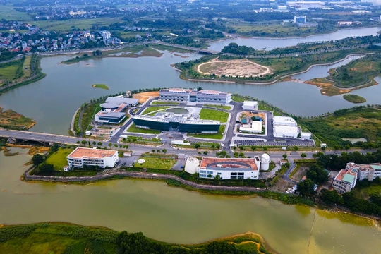 Một góc Khu công nghệ cao Hòa Lạc ở Hà Nội. Ảnh: 24h