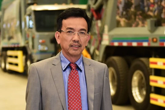 Ông David Dương là Chủ tịch HĐQT, kiêm Tổng giám đốc Công ty xử lý chất thải California Waste Solutions (CWS - Mỹ). Ảnh: VTC.