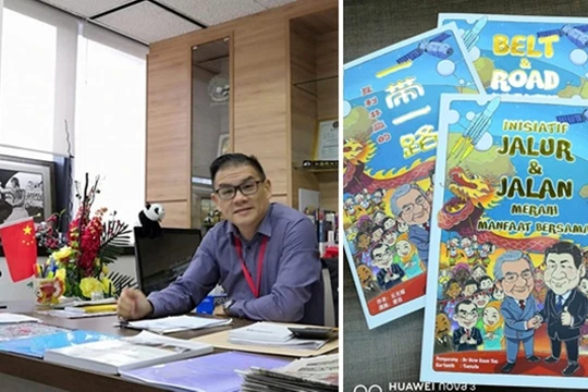 Ông Khưu Quang Diệu - tác giả và cuốn truyện tranh bị chính phủ Malaysia ra lệnh cấm.