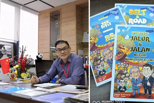 Ông Khưu Quang Diệu - tác giả và cuốn truyện tranh bị chính phủ Malaysia ra lệnh cấm.