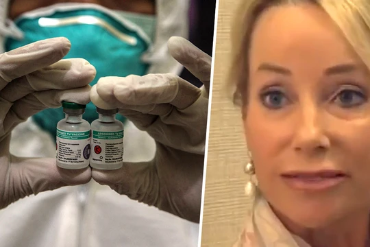 Lee Mercker, người bệnh đầu tiên được Bệnh viện Mayo Clinic điều trị khỏi hoàn toàn chứng ung thư vú bằng vắc-xin ung thư. 