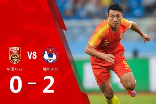Trận thua đậm 0-2 của đội Olympic Trung Quốc trước U22 Việt Nam đã khiến dư luận Trung Quốc dậy sóng. Ảnh: Sohu