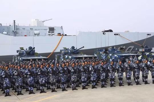 Lực lượng Lính thủy đánh bộ Trung Quốc đã nâng cấp biên chế từ lữ đoàn lên thành quân đoàn.