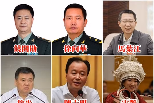2 tướng quân đội và 4 quan chức vừa bị thông báo buộc phải từ chức đại biểu quốc hội Trung Quốc. 