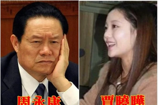 Ông Chu Vĩnh Khang và người vợ hai kém 28 tuổi, biên tập viên CCTV-2 Giả Hiểu Diệp.