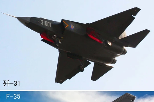 Chiến đấu cơ tàng hình F-31 đang trong quá trình thử nghiệm của Trung Quốc bị coi là bản nhái công nghệ của F-35 (Mỹ)