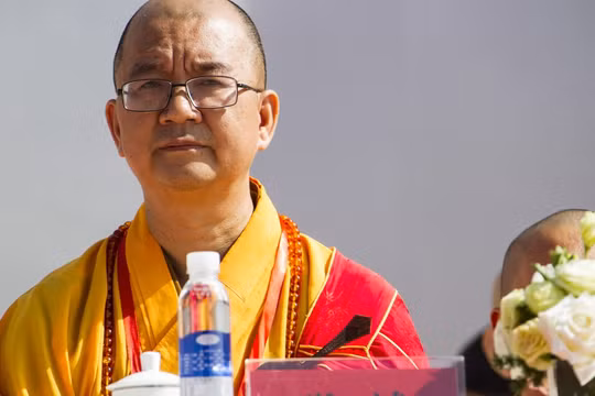 Pháp sư Thích Học Thành - người vừa bị Hội đồng trị sự Hiệp hội Phật giáo Trung Quốc bãi chức vì xâm hại tình dục các nữ đệ tử