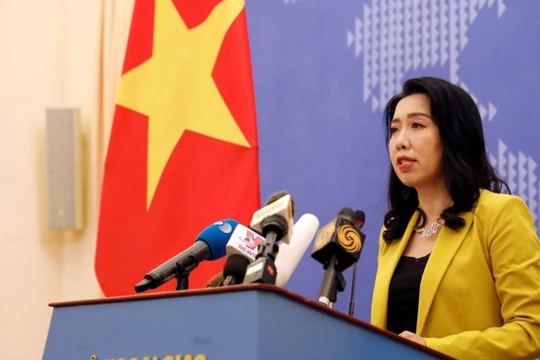 Bà Lê Thị Thu Hằng: Việt Nam đã thực hiện nhiều biện pháp ngoại giao, bao gồm đưa ra tuyên bố ngoại giao phản đối hành động của Trung Quốc, yêu cầu Trung Quốc rút tàu khỏi vùng biển Việt Nam. Ảnh: Đa Chiều.