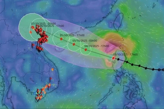 Bão số Matmo vào biển Đông, dự báo giật cấp 15, gây mưa lớn