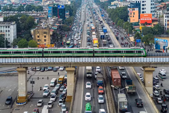 Hai tuyến đường sắt trên cao vận chuyển hơn 74.500 lượt khách dịp Tết