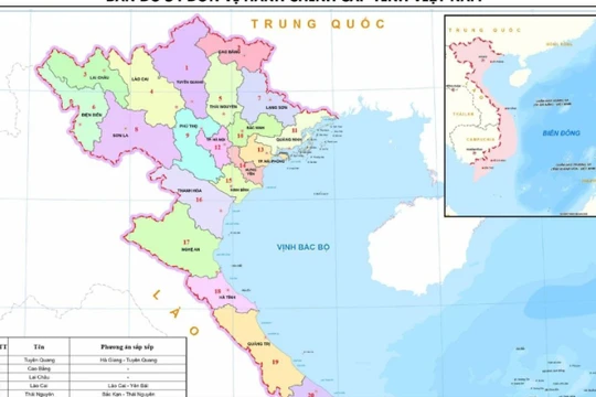 Những tỉnh thành nào có diện tích lớn nhất sau sáp nhập?