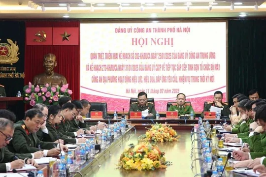 Công an Hà Nội sắp xếp, tinh gọn bộ máy theo 3 giai đoạn