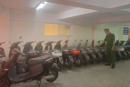 Công an Hà Nội triệt phá đường dây sản xuất, buôn bán xe máy điện giả liên tỉnh có quy mô lớn