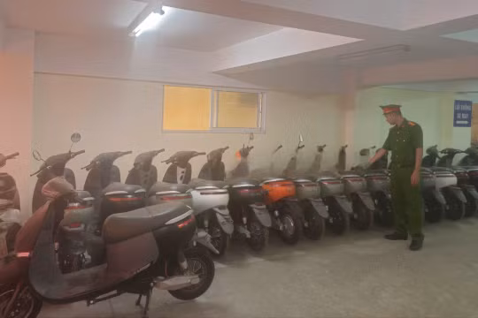 Công an Hà Nội triệt phá đường dây sản xuất, buôn bán xe máy điện giả liên tỉnh có quy mô lớn
