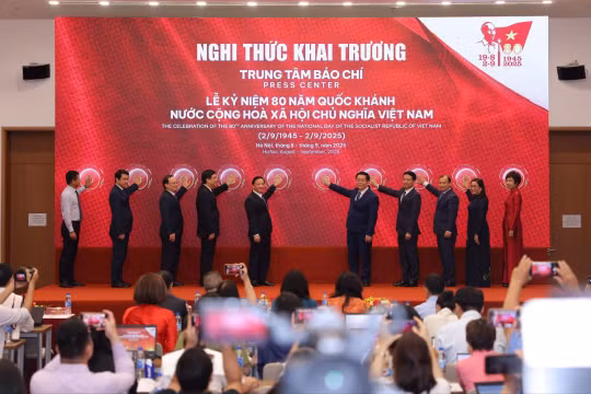 Khai trương Trung tâm báo chí kỷ niệm 80 năm Quốc khánh 2/9