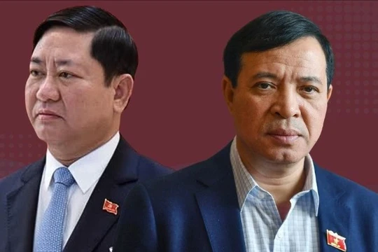 Cho thôi nhiệm vụ đại biểu Quốc hội đối với ông Lại Thế Nguyên và Trần Quốc Nam 