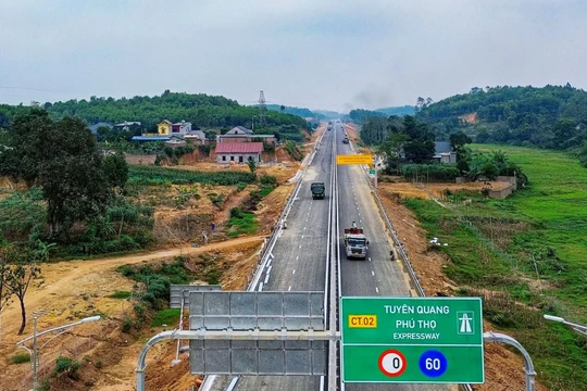 Cao tốc Tuyên Quang - Phú Thọ. Ảnh: Vietnamnet.