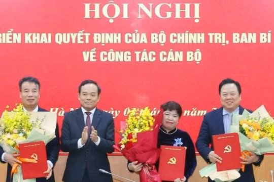 Điều động, bổ nhiệm 3 Phó trưởng Ban Chính sách, chiến lược Trung ương