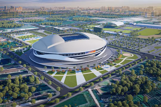 Khởi công sân vận động mái vòm hiện đại nhất Việt Nam