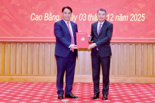 Ông Phan Thăng An làm Bí thư Tỉnh ủy Cao Bằng