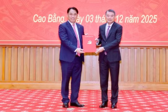 Ông Phan Thăng An làm Bí thư Tỉnh ủy Cao Bằng