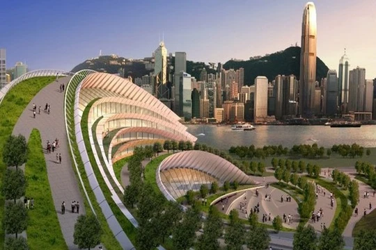 Hình ảnh nhà ga West Kowloon Station ở Hồng Kông (Ảnh MTR Corporation)