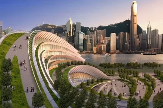 Hình ảnh nhà ga West Kowloon Station ở Hồng Kông (Ảnh MTR Corporation)