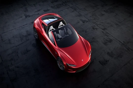 Chiếc xe Tesla Roadster (Ảnh Twitter)