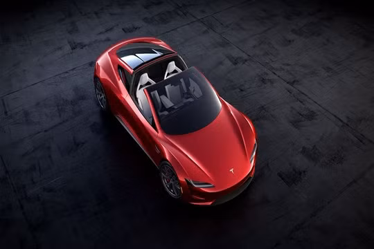 Chiếc xe Tesla Roadster (Ảnh Twitter)