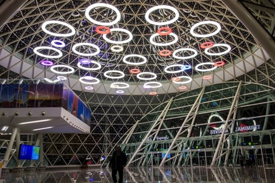 Sân bay Marrakesh Menara được thiết kế với kiến trúc cực kỳ độc đáo (Ảnh Flickr)