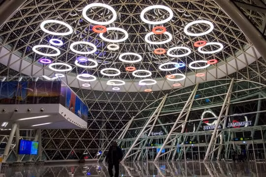 Sân bay Marrakesh Menara được thiết kế với kiến trúc cực kỳ độc đáo (Ảnh Flickr)