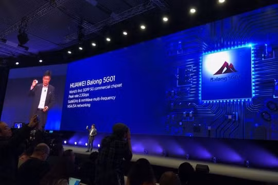 Huawei đã công bố chip 5G tại MWC năm nay (Ảnh The Verge)