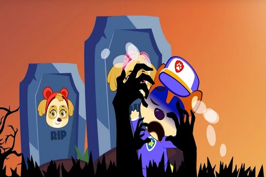 Một video Paw Patrol không phù hợp có tên “Những đứa trẻ giả vờ tự tử” có rất nhiều bối cảnh độc hại