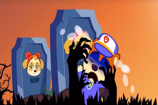 Một video Paw Patrol không phù hợp có tên “Những đứa trẻ giả vờ tự tử” có rất nhiều bối cảnh độc hại