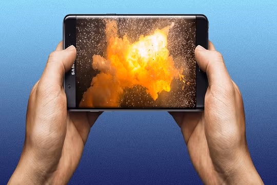 Nổ pin là mối lo ngại của những người dùng điện thoại (Ảnh Google)