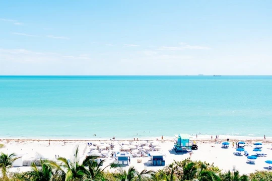 Miami nằm trong top 10 thành phố Mỹ đón lượng khách đến thăm lớn nhất (Ảnh Unsplash)