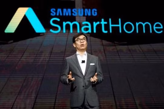 Samsung đang giới thiệu Samsung City tại CES 2018 (ảnh Reuters)