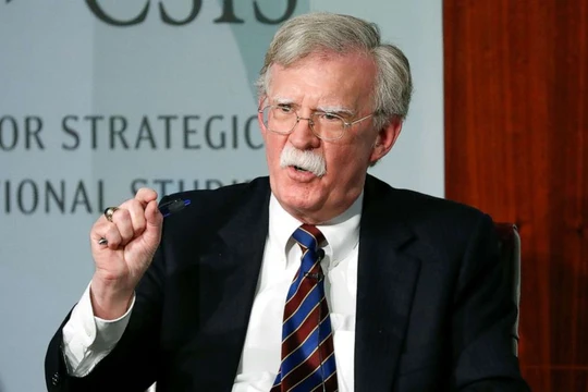 Ông John Bolton trong bài phát biểu tại CSIS, Washington (Ảnh: ABC News)