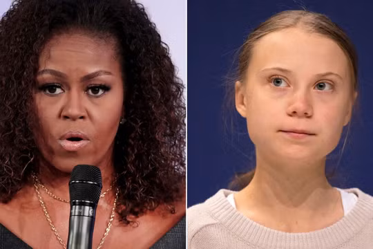 Cựu Đệ nhất phu nhân Mỹ lên tiếng bênh vực Greta Thunberg trên Twitter (Ảnh: CNN)