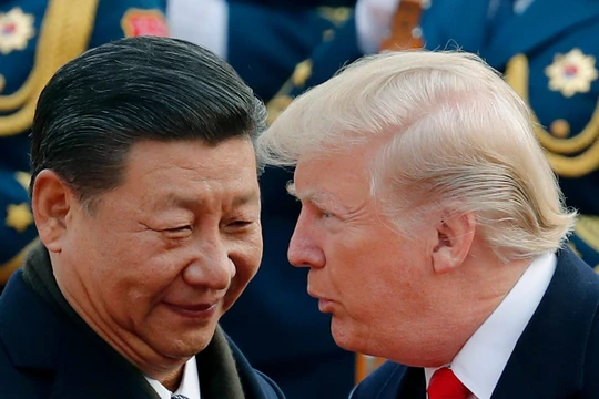 Chủ tịch Trung Quốc Tập Cận Bình và Tổng thống Mỹ Donald Trump (Ảnh: AP)