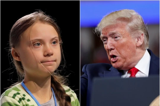 Đây là lần thứ hai mà Tổng thống Trump buông lời chế giễu Greta Thunberg (Ảnh: Business Insider)