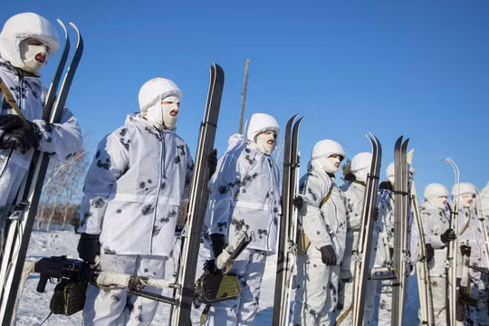 Binh sĩ Nga trong một cuộc tập trận (Ảnh: Sputnik)