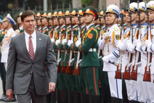 Bộ trưởng Quốc phòng Mỹ Mark Esper đang có chuyến thăm Việt Nam (Ảnh: Reuters)