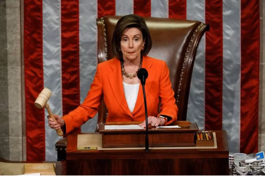 Chủ tịch Hạ viện Mỹ Nancy Pelosi (Ảnh: Reuters)