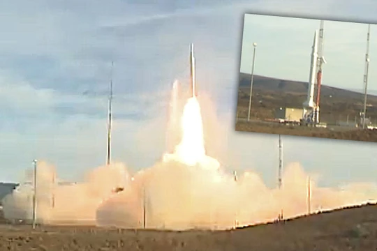 Hình ảnh vụ thử tên lửa đạn đạo tầm trung đầu tiên của Mỹ sau khi rút khỏi INF (Ảnh: the Drive)