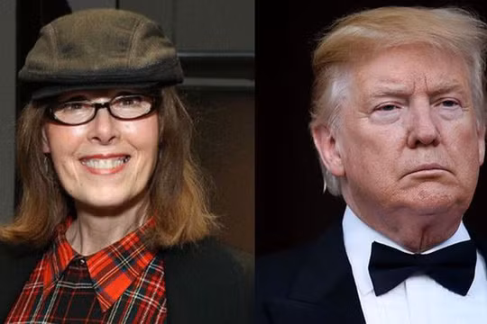 Nhà báo Elizabeth Jean Carroll và Tổng thống Mỹ Donald Trump (Ảnh: Elle)