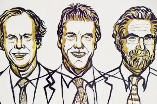 Ba nhà khoa học William Kaelin, Sir Peter Ratcliffe and Gregg Semenza được vinh danh trong lễ trao giải thưởng Nobel Y học 2019 (Ảnh: Nobel Prize)